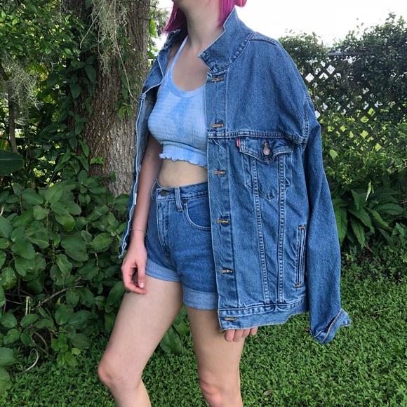 Levi’s Trucker Jacket M L XL jean blue oversized - Picture 4 of 7